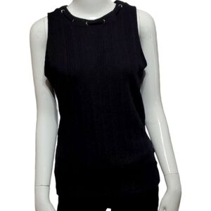 WHBM Ribbed Black Tanktop